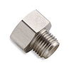 Hardline Reducer For 3/16 in. Tubing [9/16 in.-18 Male To 3/8 in.-24 Female] - image 1