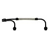 Universal Holley fuel manifold. 3/8" Female NPT inlet. Tapped 1/8" NPT for pressure gauge. Fits all lengths of dual feed Holley. - image 1