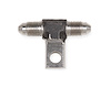 Frame Saver Brake Fitting Adapter 3AN to -3AN Straight Union With Mounting Tab - image 1