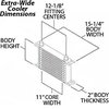 19-Row Extra-Wide Oil Cooler -8AN Male Hose Fitting - image 2