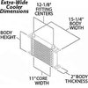 25-Row Extra-Wide Oil Cooler -8AN Male Hose Fitting - image 2