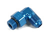 Radiused Fuel Pump & Regulator Fitting -6AN Male Flare to 1/2"-20 (-5AN O-Ring Port) Swivel - image 1