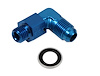 Radiused Carburetor Inlet Fitting -6AN Male Flare to 12mm x 1.5 Swivel - image 1