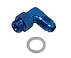 Radiused Carburetor Inlet Fitting -6AN Male Flare to 9/16"-24 Swivel - image 1