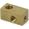 Brake Line T-Fitting Branch: 7/16"-24 Inverted Flare - image 1