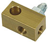 Brake Line T-Fitting Branch: 3/8"-24 Inverted Flare - image 1