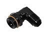 Ano-Tuff 90° Carb Inlet Fitting -8AN Male Flare to 7/8"-20 Swivel - image 1