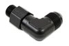 Ano-Tuff 90° Radiused Port Adapter -8AN Male Flare to 9/16"-18 (-6AN O-Ring Port) Swivel - image 3