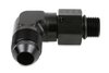 Ano-Tuff 90° Radiused Port Adapter -8AN Male Flare to 9/16"-18 (-6AN O-Ring Port) Swivel - image 4