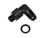 Ano-Tuff 90° Carb Inlet Fitting -6AN Male Flare to 12mm x 1.25 Swivel - image 1