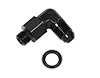 Ano-Tuff 90° Carb Inlet Fitting -6AN Male Flare to 12mm x 1.5 Swivel - image 1