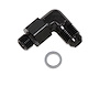 Ano-Tuff 90° Carb Inlet Fitting -6AN Male Flare to 9/16"-24 Swivel - image 1