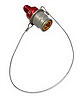 Socket with safety break-away lanyard 9/16-18 End - image 1