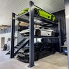Tri-Level Four-Post Parking Lift [HD-973P, 9,000 lb. Lower and 7,000 lb. Upper Platform, Galvanized] - image 4
