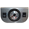 2-Way Single Pressure Gauge Panel with Electric Momentary Rocker Switches 2" Diameter Gauge - image 1