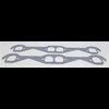 Small Block Chevy Exhaust Header Gasket D-port (Brodix Track 1) - image 2