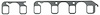 Ford I6 Exhaust Header Gasket 1965-1987 Ford In-Line 6-cylinder - image 1
