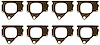 EXHAUST HEADER GASKET TOY NASCAR PH1 - image 1
