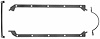 H/P Oil Pan Gasket Rubber-coated/steel core - image 1