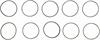 Air Cleaner Gasket, 5-1/8" Diameter Fits Carter Thermoquad Carb - image 1