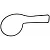 WATER PUMP GASKET; 1994-1989 CHR L4 135CI 2.2L SOHC; 1990-1989 CHR L4 135CI 2.2L SOHC Turbo; 1996 DT - image 1