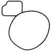 WATER PUMP GASKET 2004-2000 GM Saturn L4 134 2.2L DOHC VIN F Water Pump