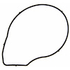 WATER PUMP GASKET 2004-2002 GM L4 134 2.2L DOHC VIN F Water Pump Cover