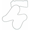 WATER PUMP GASKET 2004-2003 DT V8 345 5.7L OHV - image 1