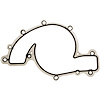 WATER PUMP GASKET 2006-1995 GM V6 231 3.8L OHV Pumped Stamped Metal Gasket Water Pump