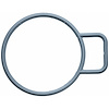 THROTTLE BODY GASKET 2003-1995 FOT L/D V6 232CI 3.8L 2004-1997 FOT L/D V6 256CI 4.2L OHV 12 Valve - image 1