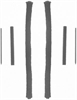REAR MAIN SEAL SET; 1963-1956 FOI V8 302CI 5.0L Bore 3.6250; 1963-1956 FOT H/D V8 302CI 5.0L Bore 3. - image 1