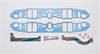 INTAKE MANIFOLD GASKET; CAS V8 318CI 5.2L; 1981-1978 CHI V8 318CI 5.2L; 1990-1967 CHI V8 318CI 5.2L; - image 1