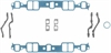 INTAKE MANIFOLD GASKET; 1974 CKR V8 350CI 5.7L Chevrolet; 1974 GM V8 350CI 5.7L Chevrolet; 1974 GMT - image 1