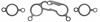 EXH MANIFOLD GASKET 1983-1982 NI L4 1487cc 1.5L SOHC 1987-1983 NI L4 1597cc 1.6L SOHC 8 Valve - image 1