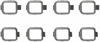 EXH MANIFOLD GASKET; 1979-1968 IH H/D V8 549CI 9.0L Diesel; 1979-1969 IH M/D V8 549CI 9.0L Diesel; I - image 1