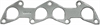 EXH MANIFOLD GASKET 1989-1987 FO L4 1597cc 1.6L SOHC 8 Valve 1989-1986 MZ L4 1597cc 1.6L SOHC 8 Valve - image 1
