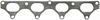 EXH MANIFOLD GASKET 1991-1988 HO L4 1958cc 2.0L DOHC 16 Valve 1991-1990 HO L4 2056cc 2.1L DOHC 16 Valve - image 1