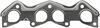 EXH MANIFOLD GASKET 1995-1993 KIA L4 1597cc 1.6L SOHC 8 Valve 1994-1990 MZ L4 1597cc 1.6L SOHC 8 Valve - image 1