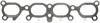 EXH MANIFOLD GASKET; 2000-1999 MZ L4 1839cc 1.8L DOHC 16 Valve; 1997-1993 FO L4 1991cc 2.0L DOHC 16 - image 1