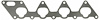 INTAKE MANIFOLD GASKET; 1993 CHR L4 1997cc 2.0L SOHC 16 Valve; 1993 MI L4 1997cc 2.0L SOHC 16 Valve; - image 1