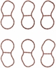 PLENUM GASKET SET 1998-1996 FOT L/D V6 232CI 3.8L - image 1