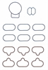 INTAKE MANIFOLD GASKET 2003-2001 FOT L/D V6 2966cc 3.0L DOHC 24 Valve 2003-2001 MZT L/D V6 2966cc 3.0L DOHC 24 Valve - image 1