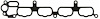 INTAKE MANIFOLD GASKET 2004 MIT Car & TK L4 2.4L SOHC - image 1