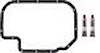 Rubber-Coated Fiber One-Piece Oil Pan Gasket for 2004-2008 Chrysler Crossfire 3.2L V6 SOHC - image 1