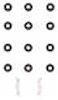 VALVE STEM SEAL SET 2002-1993 HY L4 1494cc 1.5L SOHC 12 Valve 1995-1993 HY L4 1494cc 1.5L SOHC Turbo 12 Valve - image 1