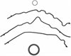 TIMING COVER GASKET SET; 1998-1995 FO V6 155CI 2.5L DOHC 24 Valve; 2002-1998 FO V6 155CI 2.5L DOHC 2 - image 1