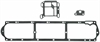 VALVE COVER GASKET SET 1967-1966 GM L6 230CI 3.8L SOHC Pontiac 1969-1968 GM L6 250CI 4.1L SOHC Pontiac - image 1