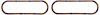 VALVE COVER GASKET SET; HER L6 222CI 3.6L; HER H/D L6 222CI 3.6L; JD L6 222CI 3.6L; HER L6 230CI 3.8 - image 1