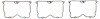VALVE COVER GASKET SET; CUM L6 855CI 14.0L Diesel; 1975-1969 DT H/D L6 855CI 14.0L Diesel; 1975 DT M - image 1