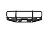 3410100B Winch Bumper w/ Fit Kit Fits Select Toyota Land Cruiser [Black Finish] - image 1